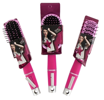 Hårbørster - 3 styks - Pink hårstylings børster - Smart sammenpakning