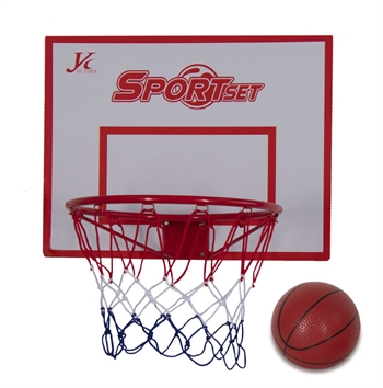 Basketballkurv Ø44cm  - Til montering på væg - Inkl. bold og pumpe