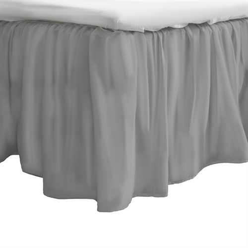 Glansfuldt kappelagen 140x200 cm - 100% bomuldssatin - 45 cm side højde - Grå sengekappe By Night