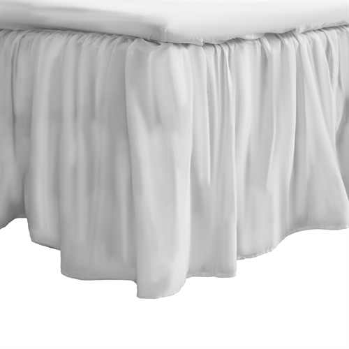 Glansfuldt kappelagen 120x200 cm - 100% bomuldssatin - 45 cm side højde - Hvid sengekappe By Night