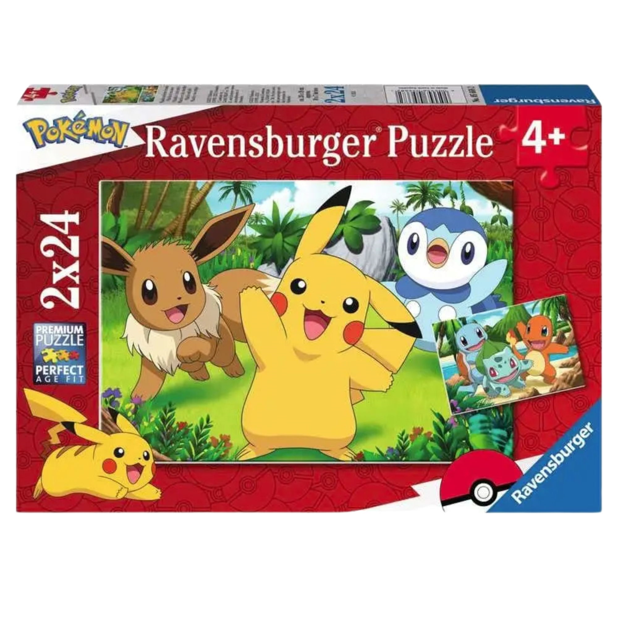 Puslespil med Pokémon - 2x24 brikker