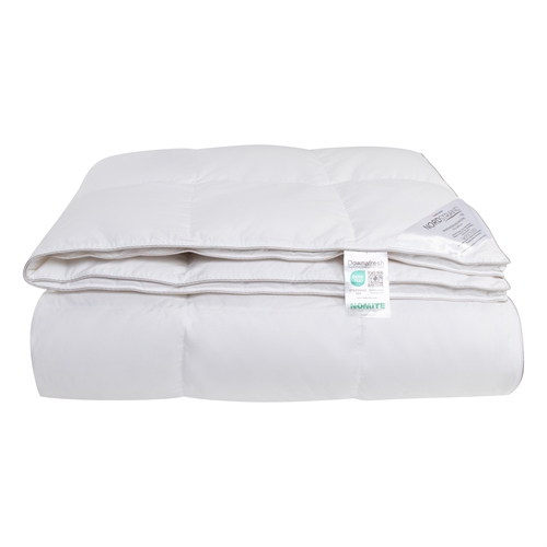 Luksus King Size helårsdyne 240x220 cm - 100% fine moskusdun - Nordstrand Home dobbelt moskusdyne med bomuldssatin bolstre 