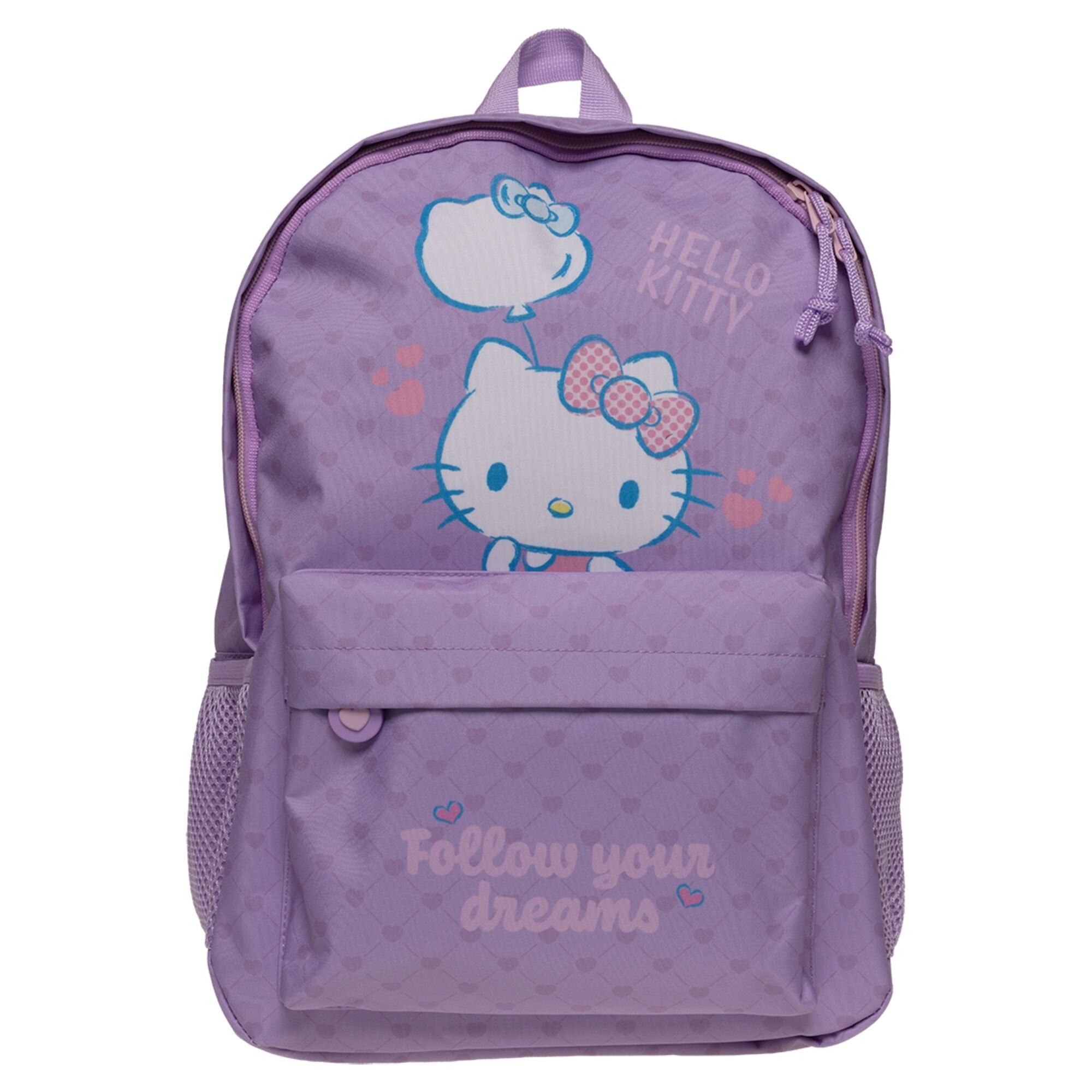Hello Kitty rygsæk med frontlomme - 38x28x13 cm