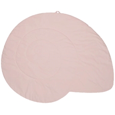 Quiltet babytæppe - 100% Økologisk Bomuld - Rosa snegl - 85x120 cm - Müsli