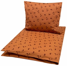 Junior sengetøj 100x140 cm - Acorn nut - 100% økologisk bomuld - Müsli