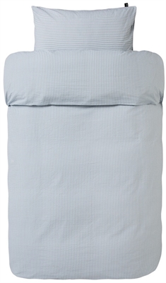 Sengetøj 140x200 cm - Krepp sengesæt - Slumre Blå - 100% bomuld - Høie