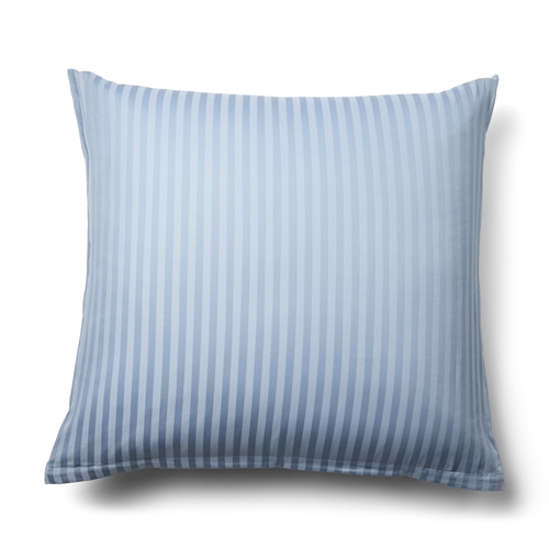  Pudebetræk 60x63 cm - 100% bomuldssatin - Klassisk lyseblå striber