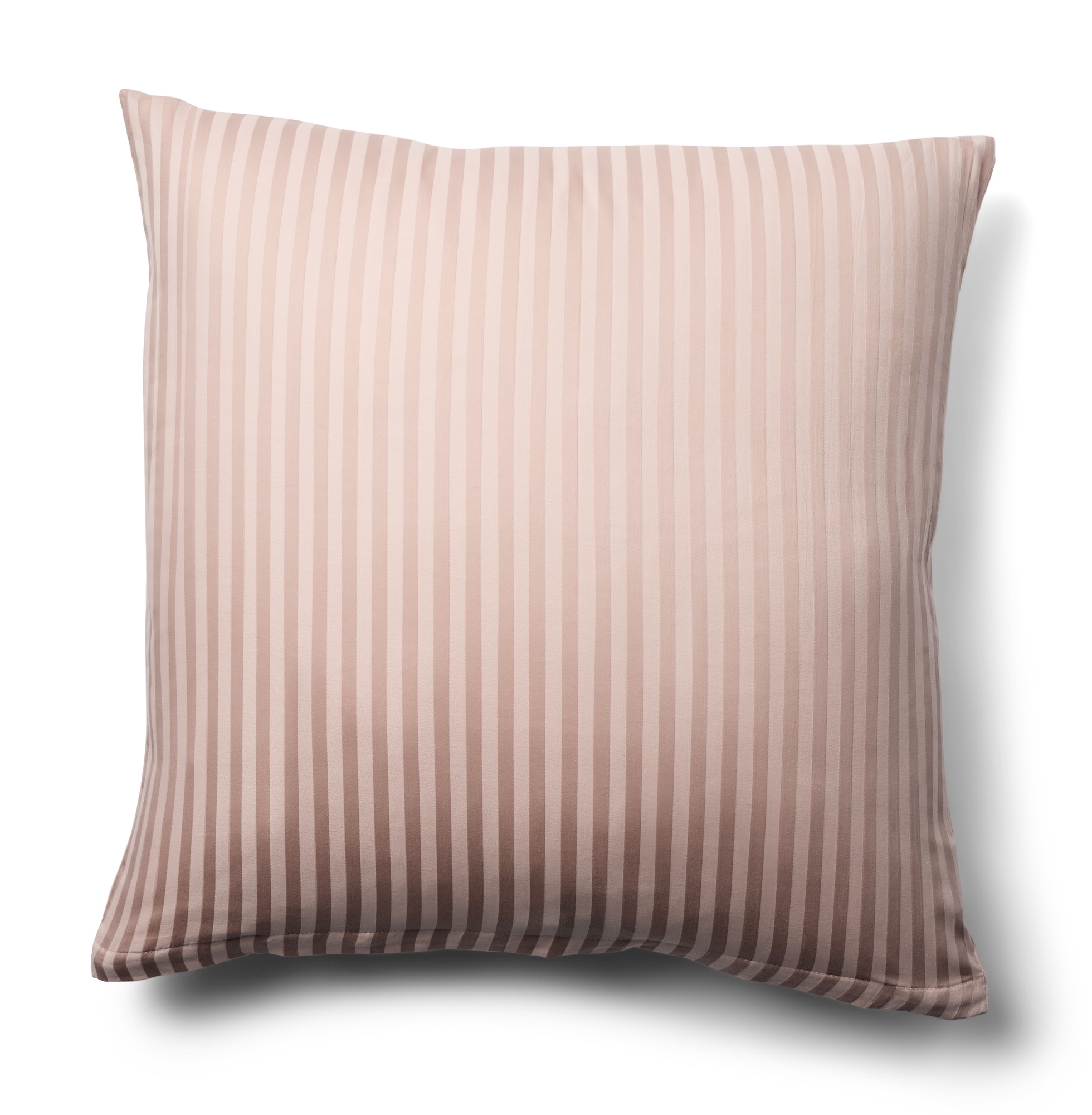 Pudebetræk 60x63 cm - 100% bomuldssatin - Klassisk lyserøde striber