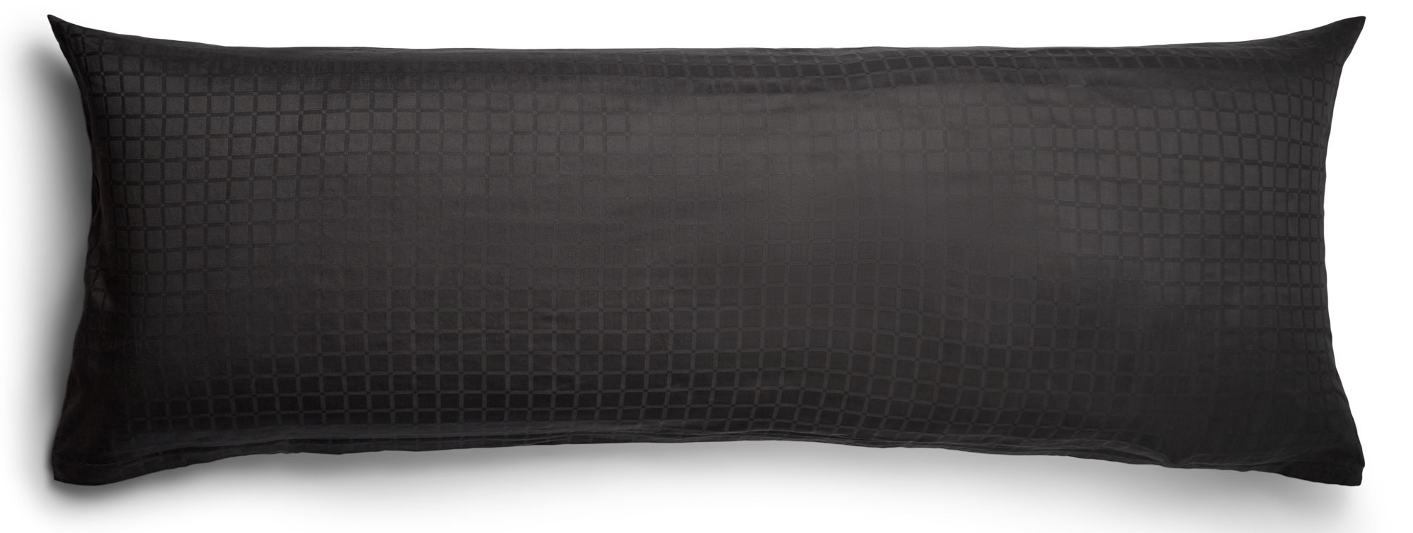 Pudebetræk 50x150 cm - 100% Bomuldssatin - Multipude - Mørkegråt jacquardvævet