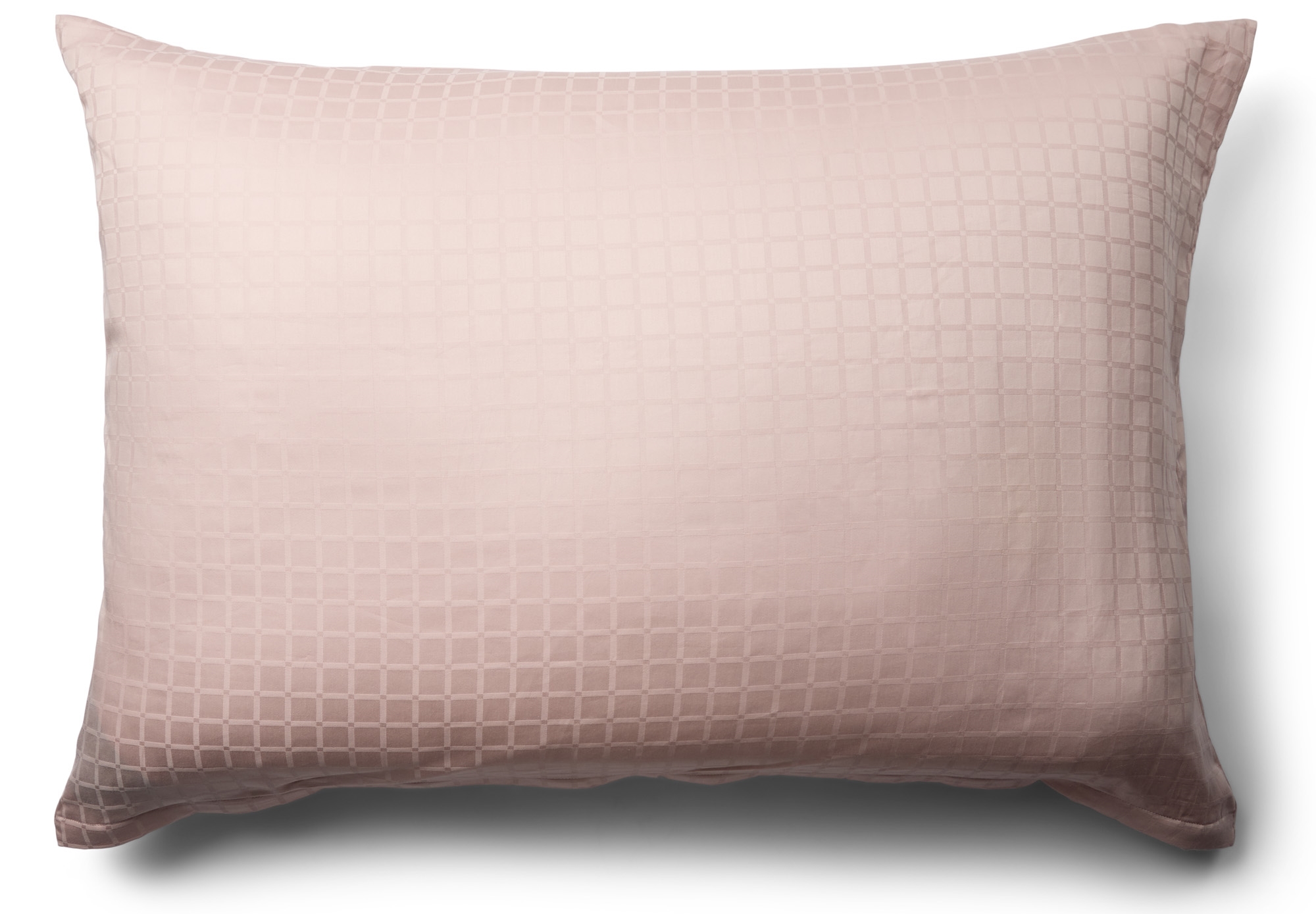 Pudebetræk 70x100 cm - 100% bomuldssatin - Gavlpude - Rosa jacquardvævet