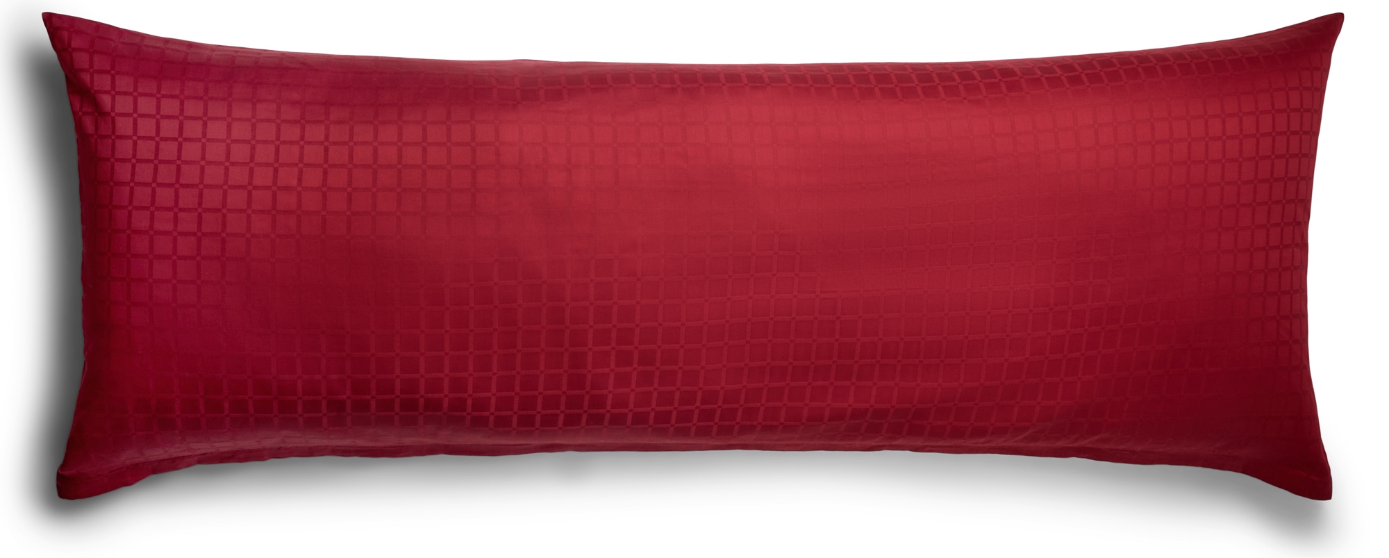 Pudebetræk 50x150 cm - 100% Bomuldssatin - Multipude - Rødt jacquardvævet