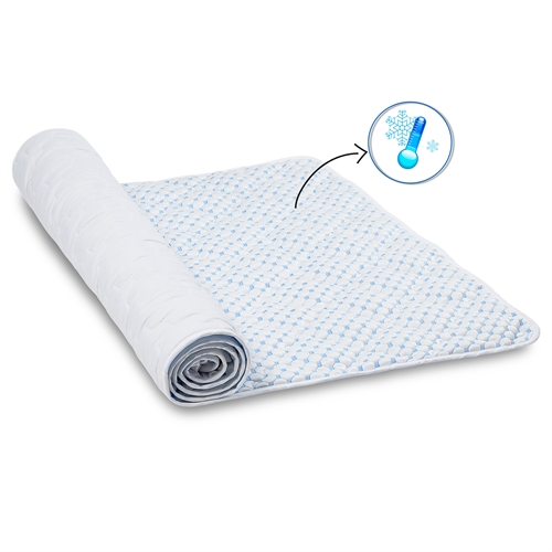 Kølende rullemadras - 210x210 cm - Allergivenlig og åndbar madrasbeskytter - Fra SLEEP TECH By Borg 