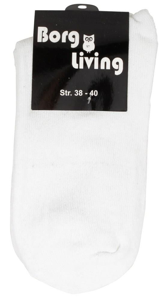 Tennissokker • Str. 38-40 • 36 hvide sokker