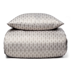 Mønstret sengetøj - Sandfarvet sengesæt - Satin sengetøj - IN Style sengelinned