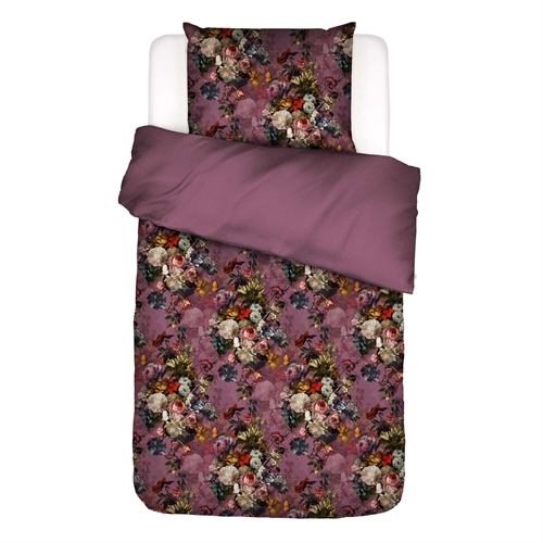 Essenza sengetøj - 140x220 cm - 100% bomuldssatin sengesæt - Karli Purple Tulip sengelinned