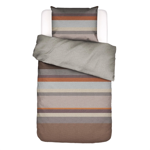 Essenza flonel sengetøj - 100% bomuldsflonel sengesæt - 140x200 cm - Kim Brown sengelinned