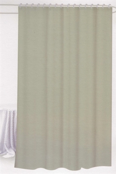 Badeforhæng - 180x180 cm - Lys grå -  Bruseforhæng klar til ophæng