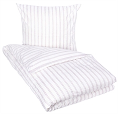 Flonel sengetøj - 140x200 cm - Modica - Rødt, blåt og hvidt - Stribet sengetøj - 100% bomuld - Engholm sengesæt