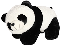 Stor og blød panda bamse - 70 cm lang - Dejligt sovedyr
