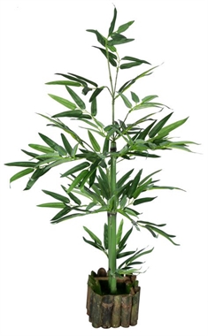 Kunstig Bambustræ - Højde 80 cm - Flotte grønne bambusrør - Kunstig plante