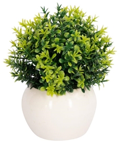 Kunstig Campanula Blomst - Højde 12 cm - Flotte grønne blomster - Kunstig potteplante