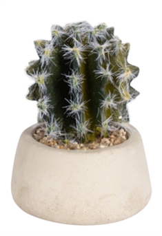 Kunstig Kaktus - Højde 11 cm - Flotte grønne nuancer - Kunstig stueplante