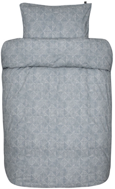 Høie sengetøj - 140x200 cm - Cleo blå - Sengesæt i 100% Stenvasket bomuld - Høie sengetøj