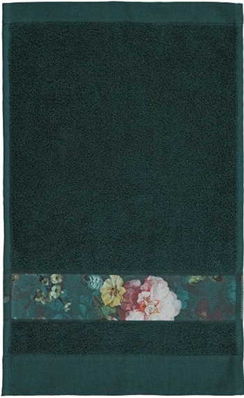 Essenza Fleur - Badehåndklæder - 70x140 cm - Mørke grøn - 100% bomuld - Håndklæder fra Essenza