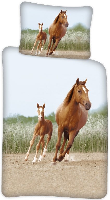 Junior med heste - 100x140 cm