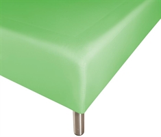 Boxlagen 90x200 cm - Grøn - 100% Bomuld - Faconlagen til madras