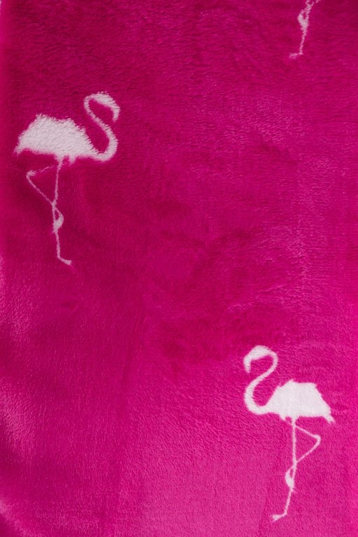 Fleece tæppe • Pink • 120x140 • blødt