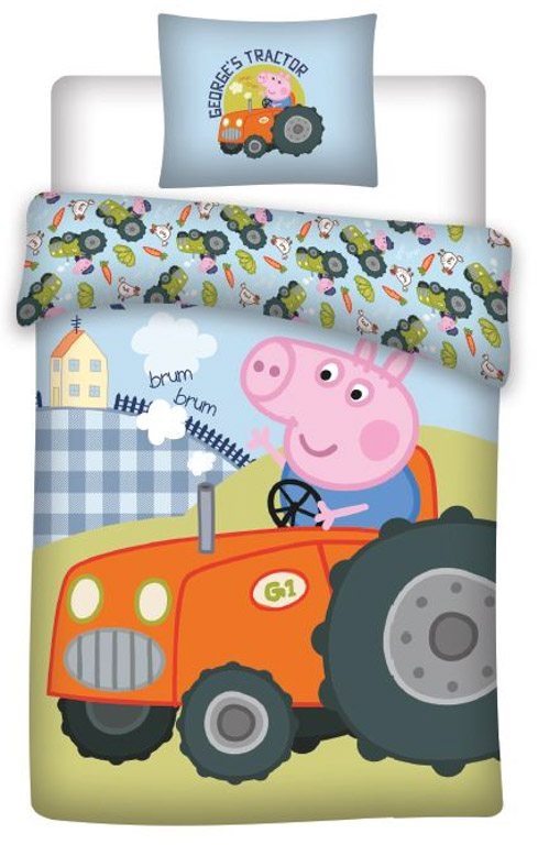 Gustav gris junior sengetøj • 100% bomuld •