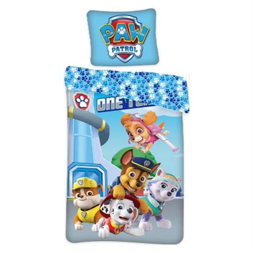 Paw Patrol sengetøj 140x200 cm - Glow in the dark sengetøj - 100% bomuld 
