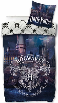 Harry Potter sengetøj - 150x210 cm - Hogwarts mystery - 2 i 1 sengesæt - 100% bomuld