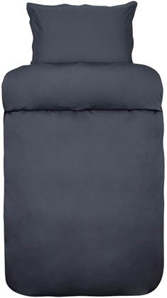 Blåt sengetøj 140x200 cm - Ensfarvet sengetøj - 100% egyptisk bomuld sengetøj - Elegance - Høie sengetøj