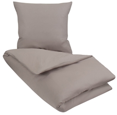 Økologisk sengetøj - 140x220 cm - Astrid gråt sengetøj - 100% Økologisk bomuld - Soft & Pure sengesæt