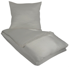 Silke sengetøj 140x220 cm - Gråt sengetøj - Sengelinned i 100% Silke - Butterfly Silk