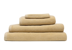 Håndklæde - 50x90 cm - Dus Gul - 100% Økologisk bomuld - Frotte håndklæde fra Høie