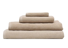 Badelagen - 100x150 cm - Ecru/Beige - 100% Økologisk bomuld - Frottehåndklæde fra Høie