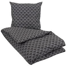 Dobbeltdyne sengetøj 200x220 cm - Arrow Black - Sort sengetøj - 100% Bomuld - Borg Living