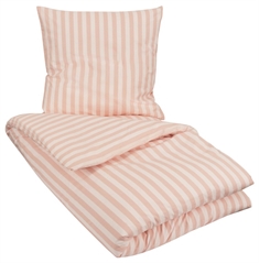 Dobbeltdyne sengetøj 200x220cm - Stripes Rose - Lyserødt sengetøj - 100% Bomuld