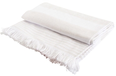 Hammam badelagen - 100x150 cm - Sand - 100% Bomuld - Hammam håndklæder fra By Borg