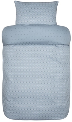 Høie sengetøj - 140x220 cm - Gard - Dus blåt sengetøj - 100% bomuldssatin
