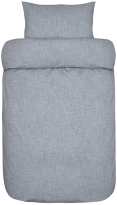 Økologisk sengetøj 140x200 cm - William blå sengesæt - 100% økologisk bomuld - Høie sengetøj