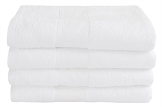 Badelagen - 100x150 cm - Hvid - 100% Bomuld - Stort håndklæde fra By Borg