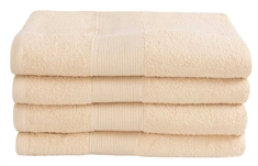 Badehåndklæde - 70x140 cm - Creme - 100% Bomuld - Frottehåndklæde fra By Borg
