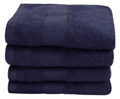 Håndklæde - 50x100 cm - Mørkeblå - 100% Bomuld - Frotte håndklæde fra By Borg