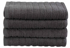Håndklæde - 50x100 cm - Grå - 100% Bomuld - Håndklæder fra By Borg 