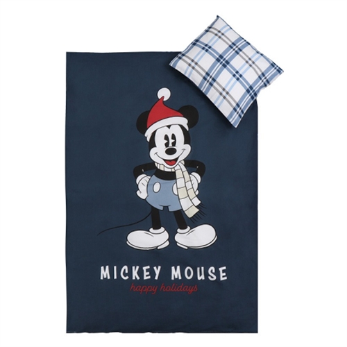  Mickey Mouse Julesengetøj - 100x140 cm - Junior sengesæt i 100% blødt bomuld