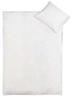 Junior sengetøj 100x140 cm - Hvid - Bambus sengetøj - Satinvævning - 100% Bambus - Nature By Borg